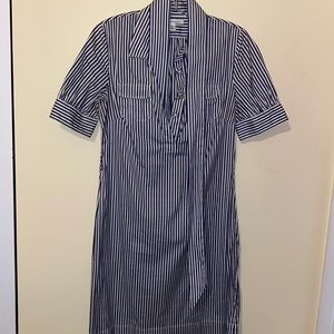 Banana Republic blue stripe shirt dress